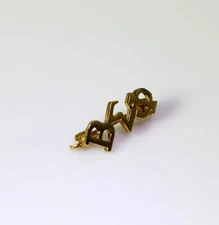 10K Yellow Gold Beta Epsilon Phi Fraternity pin -11722