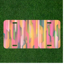 Custom Personalized License Plate With Creative Design Art Texture Art NEW