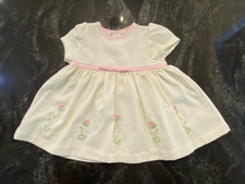 b.t. kids Special Occasion Dress Baby Girl Embroidery Flower 12 Months -Vintage