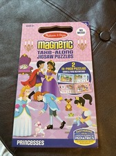 Melissa Doug Take-Along Magnetic Jigsaw Puzzles 2 15-Piece Puzzles Princess