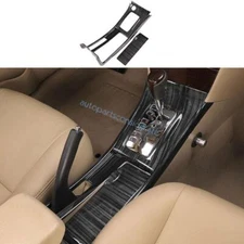 Toyota Corolla 2003-2008 Black Wood Grain Middle Console Gear Box Panel Trim 2pc
