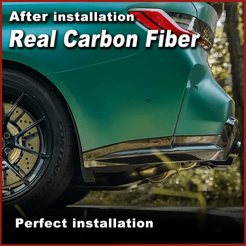 Carbon Heck Stoßstangen Splitter Flaps Seite Canards Passt für BMW G80 M3 21-24 - Picture 6 of 13