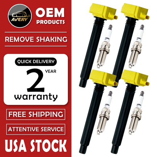 4 Energy Ignition Coil & 4 Spark Plug for 20152017 Jeep Renegade 2.4L