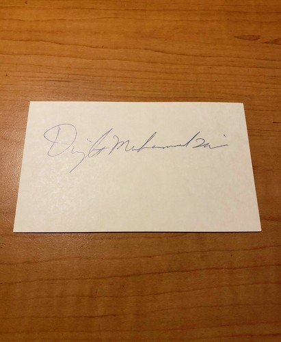 DWIGHT QAWI - BOXER - AUTOGRAPH SIGNED - INDEX - LEAF LOA COA - A826