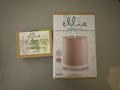 Ellia Portable Aroma Diffuser + Ellia Essential Oils (COMPLETELY NEW)