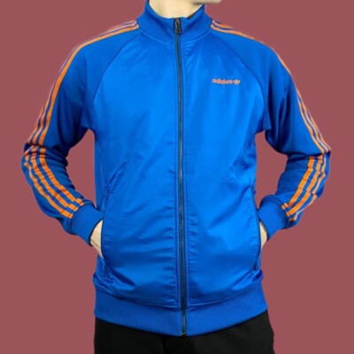 Adidas Originals Bomber Vintage Men's Track Jacket - S Blue Orange