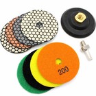 Profi Diamant Trocken Polierscheiben Schleifpads für Granit und Marmor Flex M14