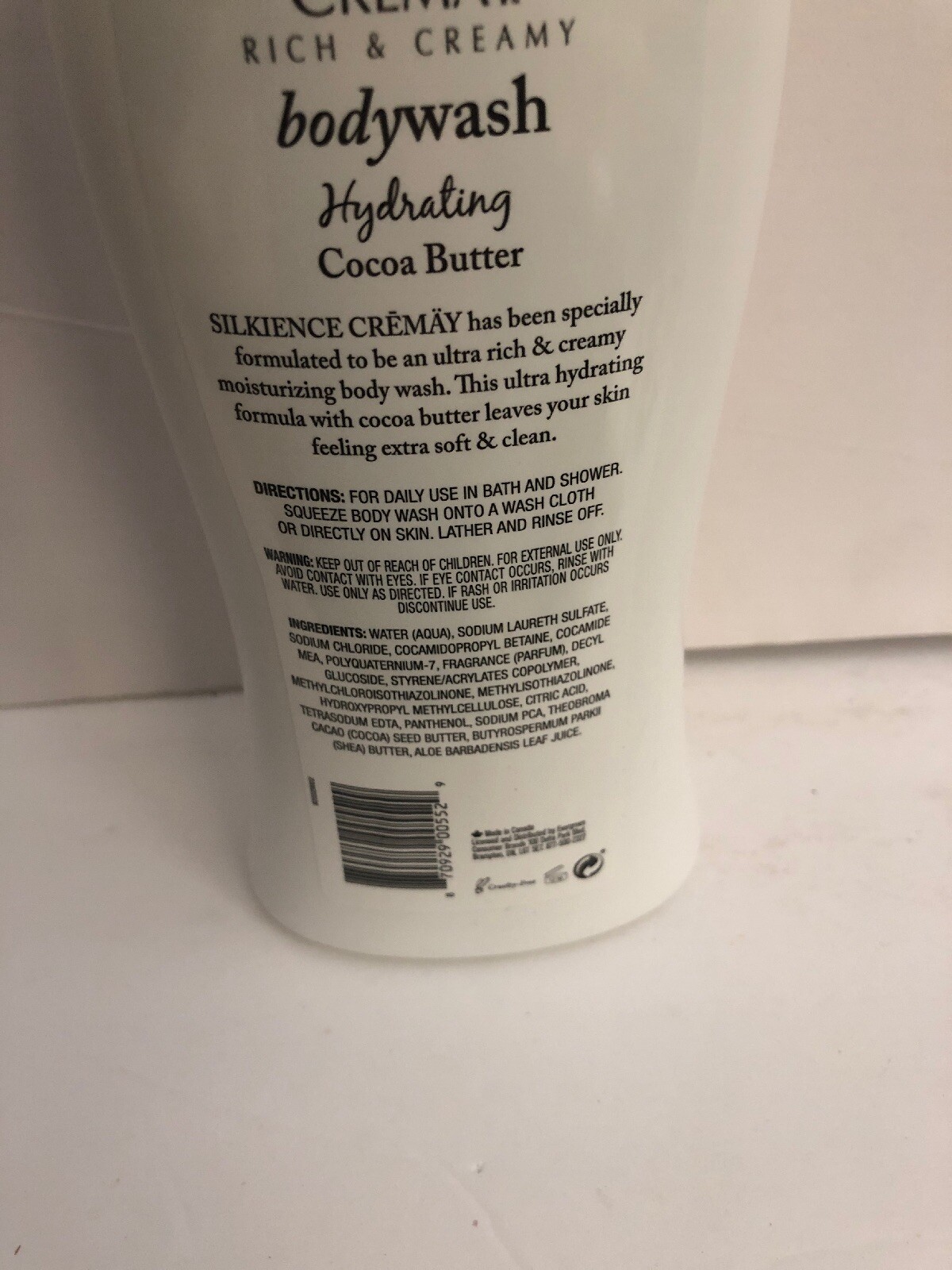 Silkience Body Care Creamy Body Wash with Cocoa Butter 24 fl ozW 50