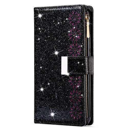 For Samsung A16 A56 A36 A26 A15 A35 A55 Case Leather Wallet Glitter Flip Cover - Picture 13 of 27