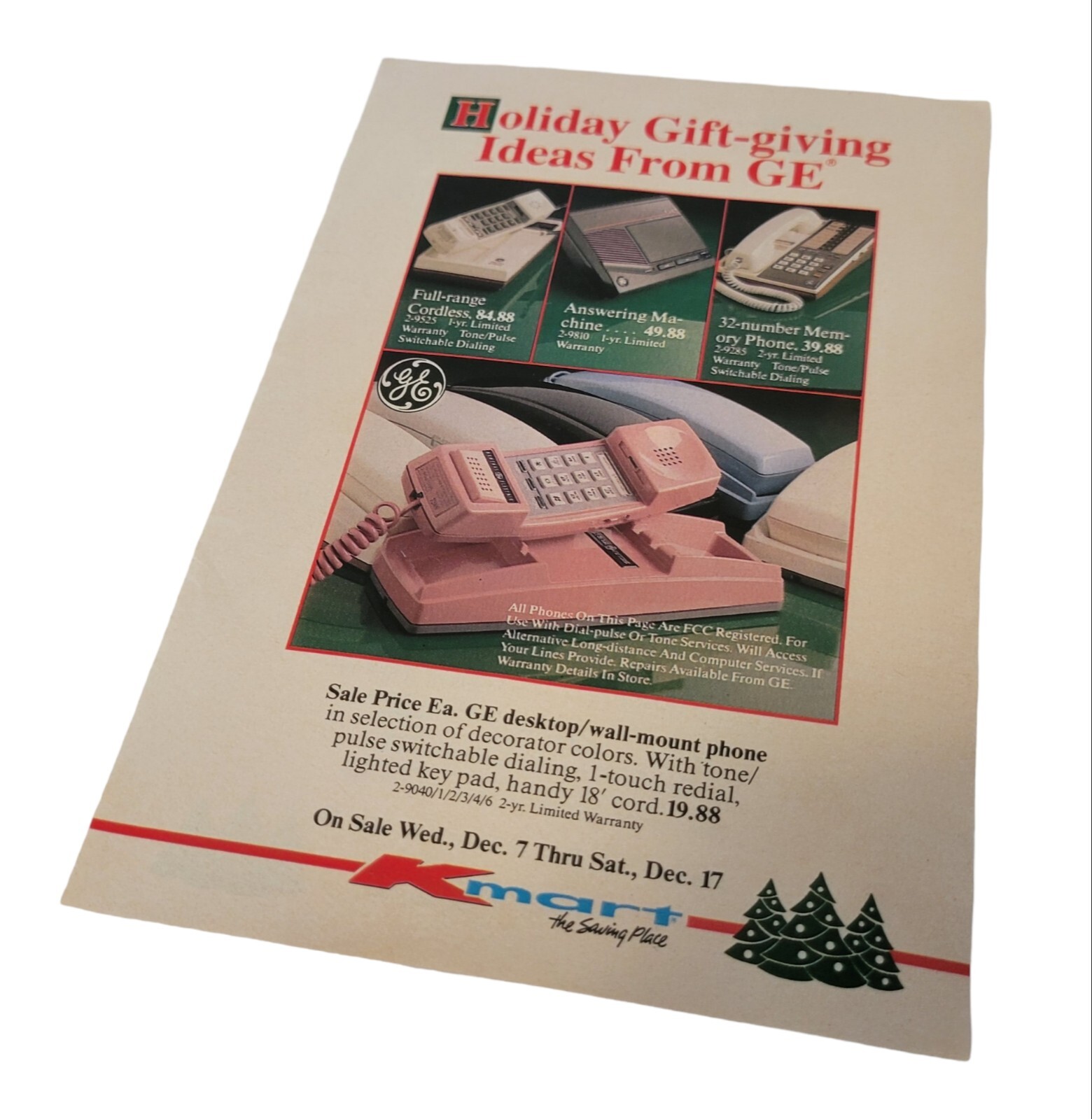 Vtg 80's Underwear at Kmart AD Man In Briefs On Sale Christmas Rain Man