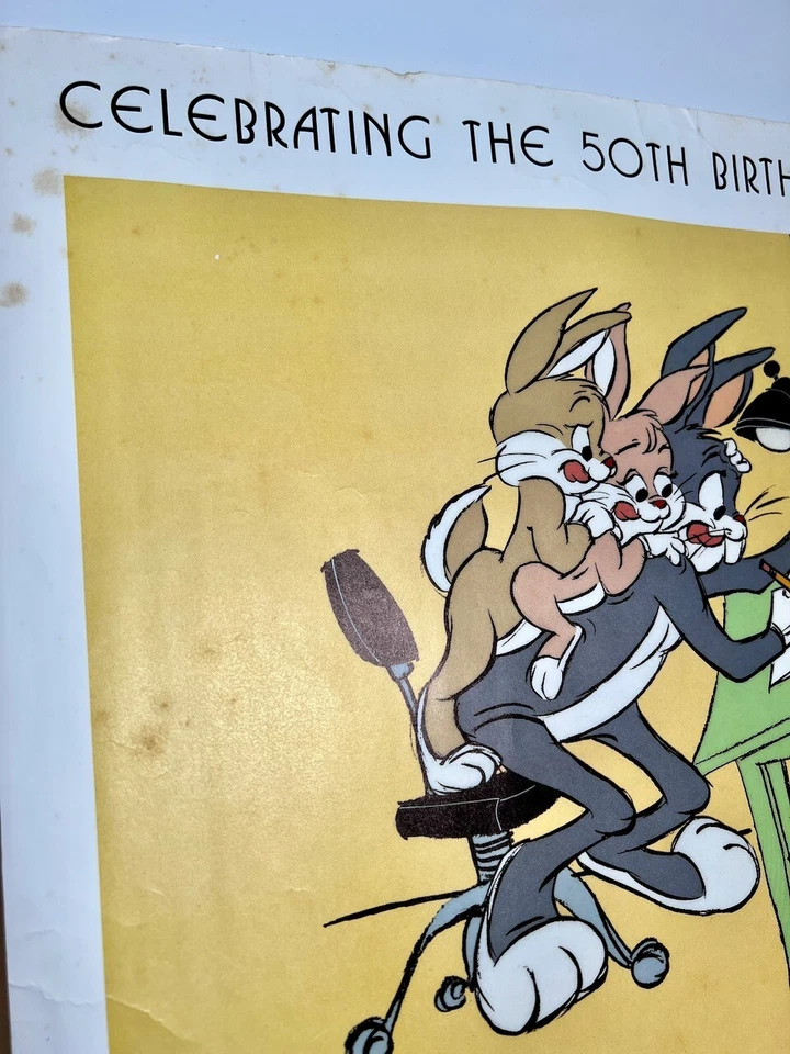 Chuck Jones Children’s Hospital 1990 Print Artwork 50th Birthday Bugs Bunny - Image 3 of 4