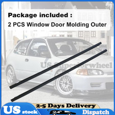Outer Window Door Molding Set Rh Lh For Honda Civic Eg6 Eg4 3d 1992-1995 Outer Window Door Molding Set Rh Lh For Honda Civic Eg6 Eg4 3d 1992-1995