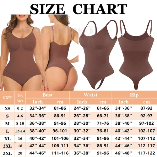 Women Shapewear Bodysuit Tummy Control Body Shaper Sculpting Snatched Waist Cami - Picture 23 of 48