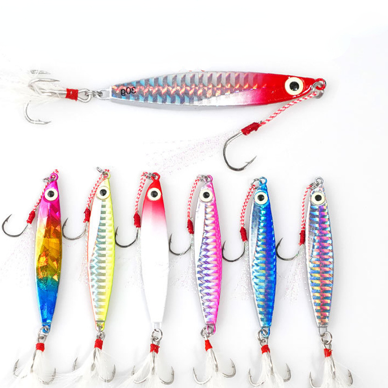 5PCS 7-30g Laser Metal Micro Knife Jigs Fishing Lure Kingfish