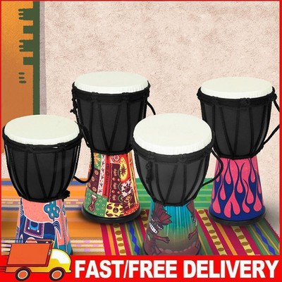 4 In African Drum Djembe Drum Professional Portable Hand Drum Teaching Props