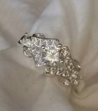 925 Sterling Silver Engagement Style Ring