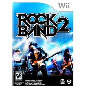 COMPLETE Nintendo Wii-U Wii ROCK BAND 2 Special Edition Bundle drums guitar game