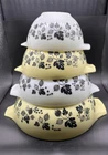 Vintage Pyrex Cinderella Yellow Gooseberry Set