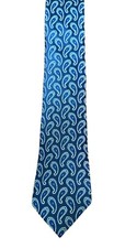 Ted Baker London Men's Silk Tie Blue Paisley Print NEW
