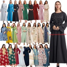 Ramadan Abaya Muslim Women Maxi Dress Kaftan Dress Dubai Islamic Caftan Gown