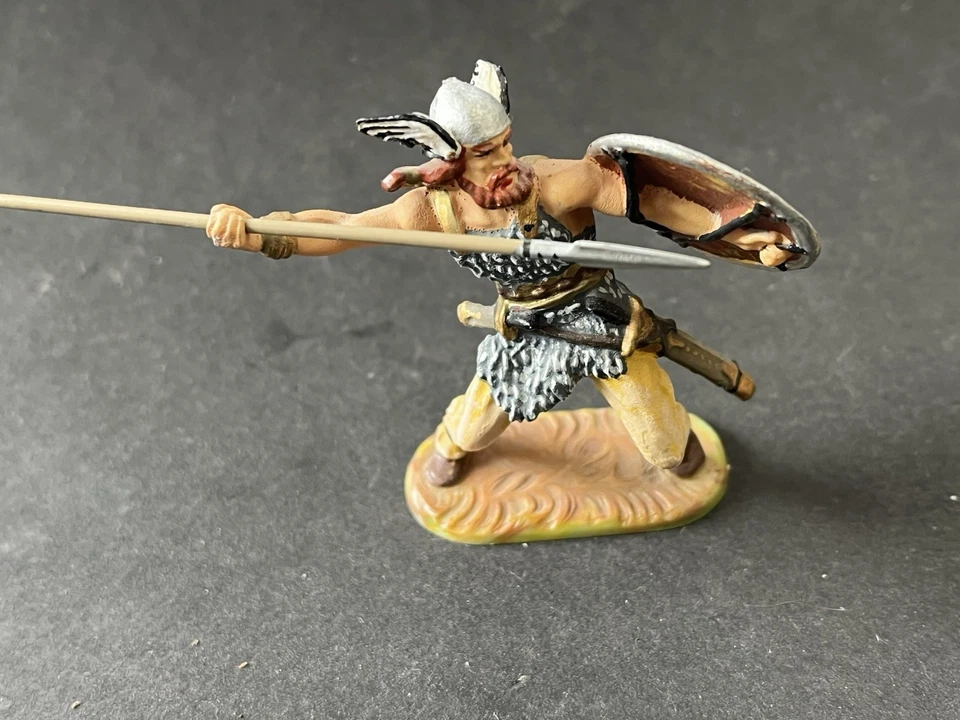 Elastolin Figuren 4 Figuren Vintage 7 cm Nordmänner Muselmann Wikinger - Bild 2 von 4