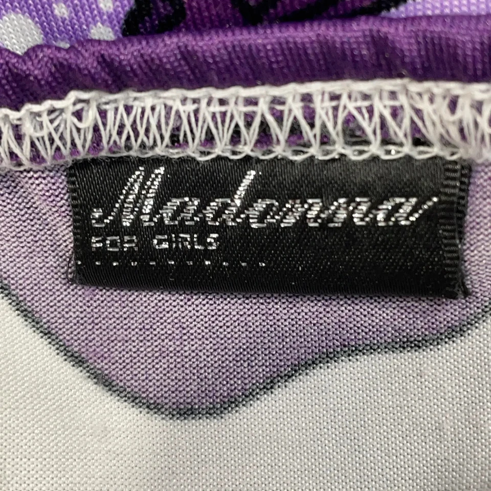 Madonna, Rock, Größe: S, Lila/Weiß/Schwarz, Elasthan/Polyester, Blumen #gbo - Bild 3 von 4