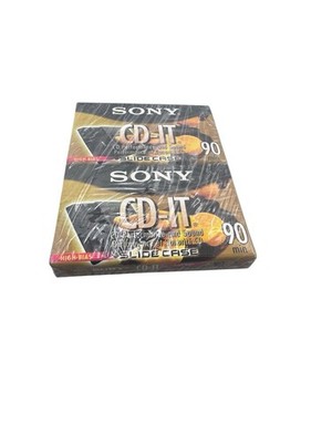 2 SONY CD-IT AUDIO CASSETTE SLIDE CASE 90 MINUTE New Sealed Fast Shipping