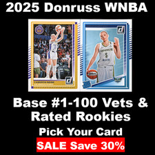 2025 Donruss WNBA Pick Your Card #1-100 | Base Rated Rookie & Vets Complete Set