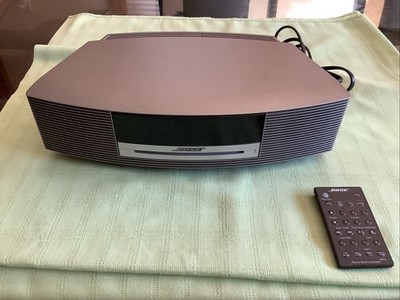 Bose Wave Radio CD Player Model 04417 Titanium Silver With Remote