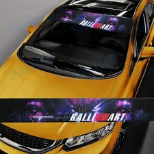 Windshield Vinyl Banner Sticker For Mitsubishi Motor Ralliart Front Window Decal