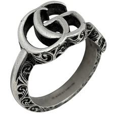 Gucci GG Marmont Ring Silver 925 US 7 Women's Jewelry
