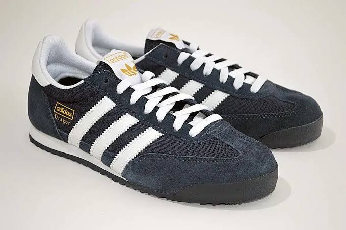 adidas Originals Dragon Trainers - Navy/White - G50919 - Size UK 7-12