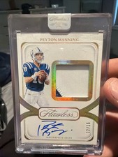 2024 Panini Flawless Peyton Manning Patch Auto /10