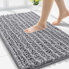 Bathroom Rugs Mat 30X20, Extra Soft Absorbent Chenille Bath Rugs, Non Slip Rubbe