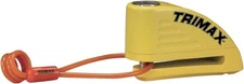 Trimax Alarm Disc Lock 10mm Yellow