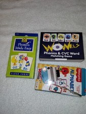 Alphabet, Phonics And Matching Card Games For Kids Vintage And Complete