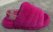 UGG Kid's Fluff Yeah Slide Slippers Shoes Pink 1098494K