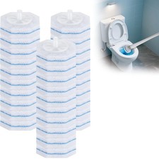 30 Pack Disposable Toilet Brush Refills, Replacement Heads for Disposable Toi...