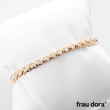 Tennis-Rivièrearmband mit natürlichen Brill...