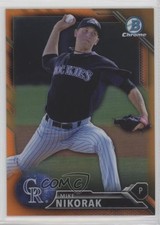 2016 Bowman Chrome Prospects Orange Refractor 24/25 Mike Nikorak #BCP81 0q5