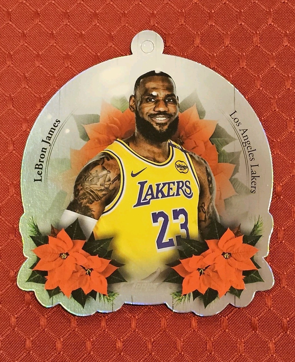 2025 Topps Holiday LeBron James Die-Cut Ornament DCO-LBJ Los Angeles Lakers