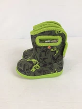 Excellent Bogs Baby Bogs II Cool Dino Kid's Toddler's Rain Boots, Dark Green Mul