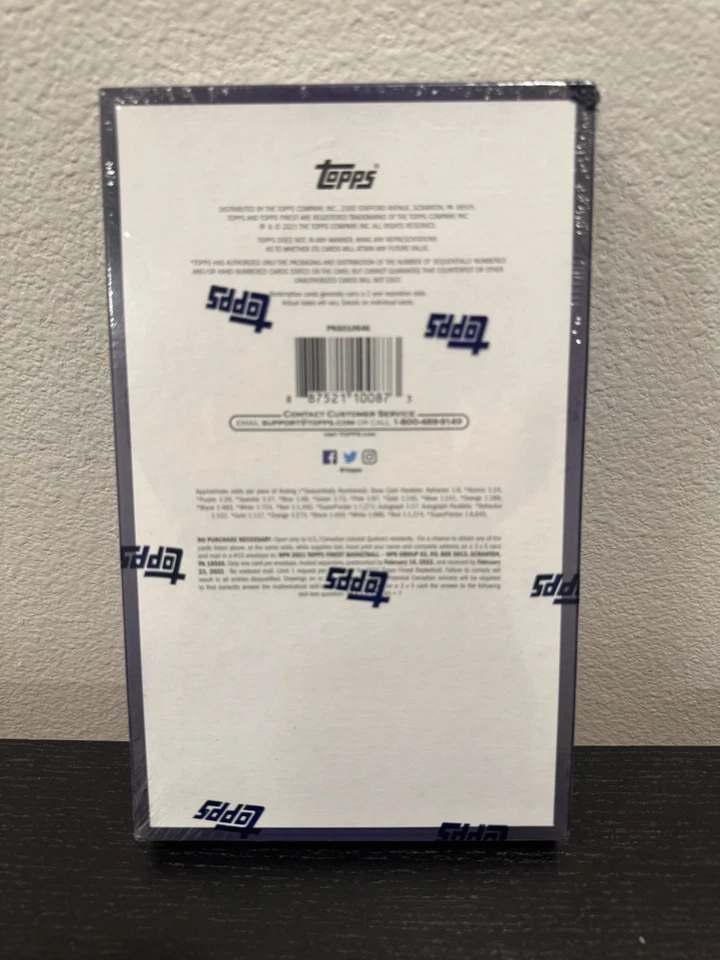 2021 Topps Finest Basketball Hobby Box - NEW SEALED - Image 2 of 2