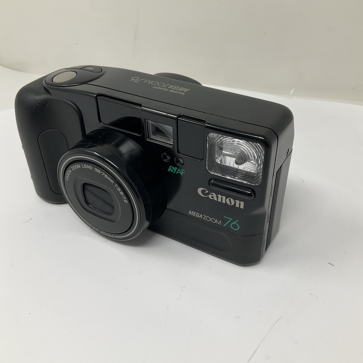 Canon 35mm フィルムカメラ Canon 35mm Film Camera Compact Sure Shot Megazoom 76 Black 38-76mm