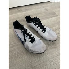 Nike Zoom Rival Mens Track Spikes White Black Size 8.5 Running Lightweight