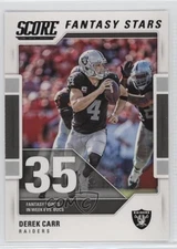 2017 Score Fantasy Stars Derek Carr #8 0wp8