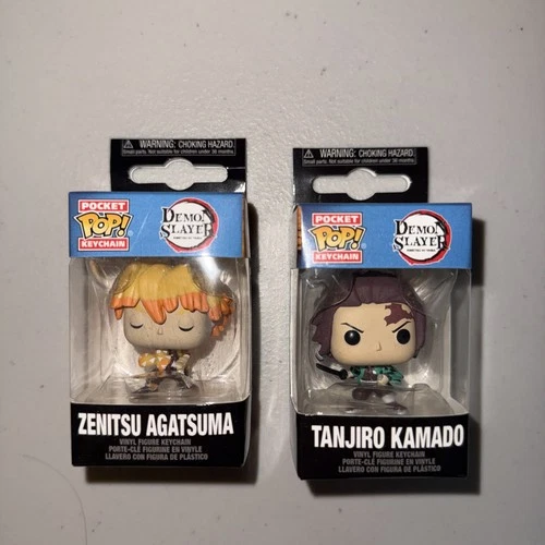 Funko Pocket Pop Keychain Demon Slayer Inosuke Hashibira & Tanjiro Kamado 2023