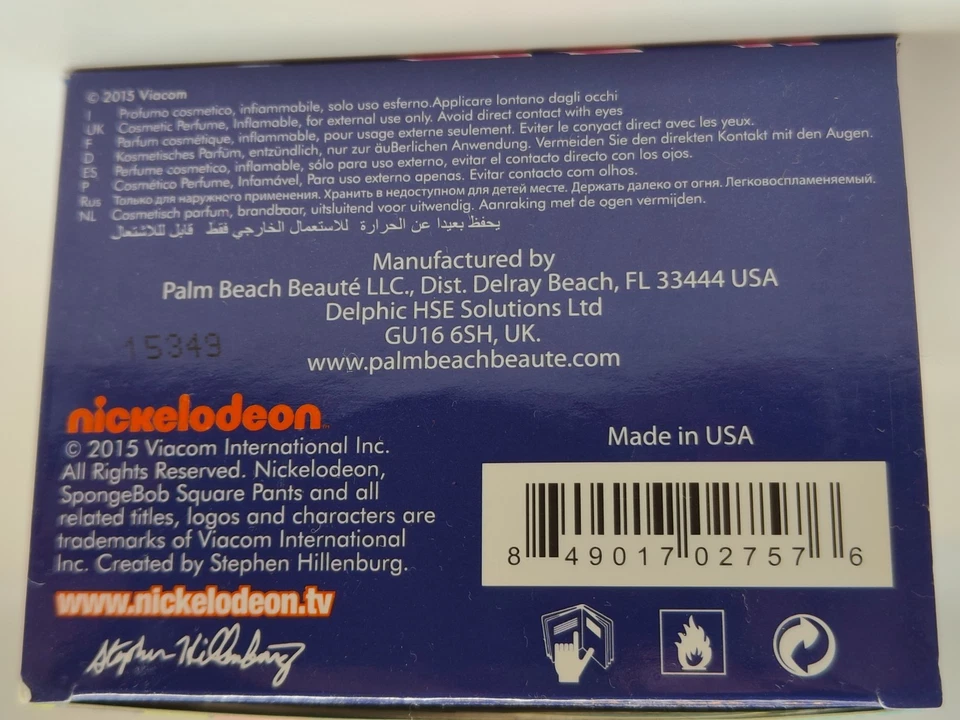 Bob Esponja Patrick de Nickelodeon para niños para hombre eau de toilette spray 3,4 oz Foto 4 de 4