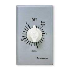 Intermatic Ff2h Spring Wound Countdown Timer, 2 Hr Max, Spst, 125-277V Ac,