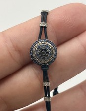Pippo Perez White Gold 18k Cord Bracelet Diamond Blue Topaz Blue Sapphire:4000£